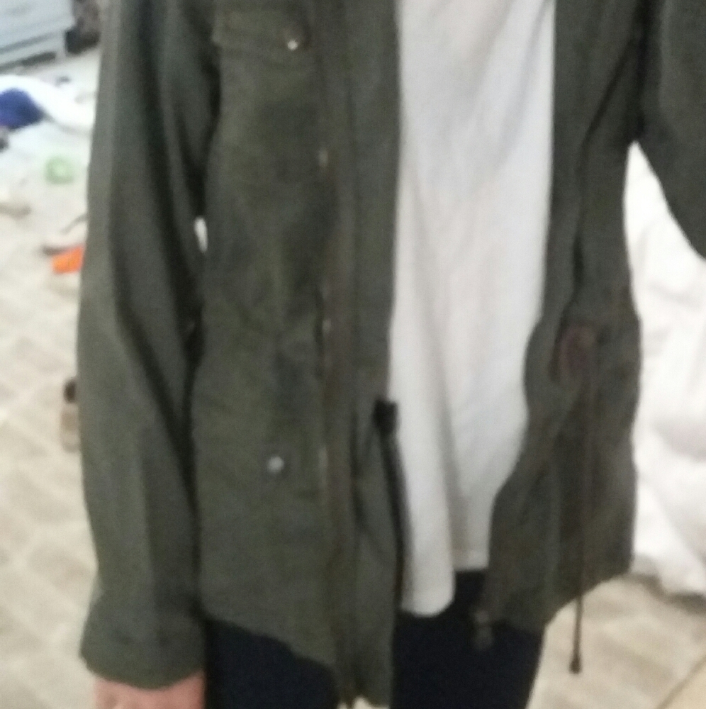 green jacket